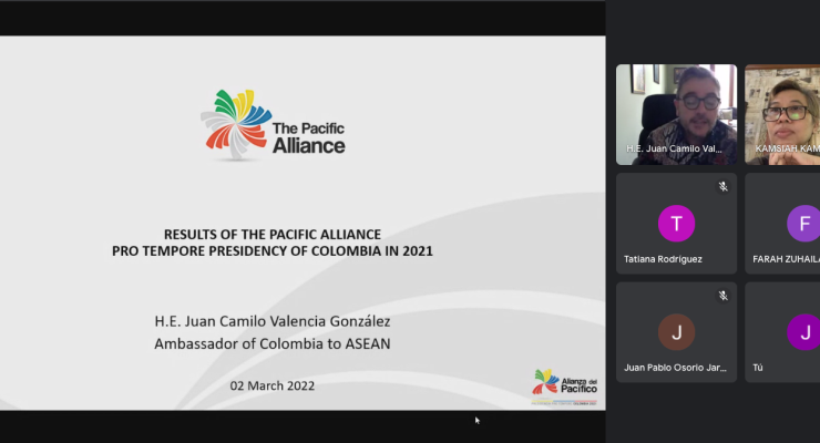 Colombia fortalece la implementación del Plan de Trabajo ASEAN-Alianza del Pacífico 2021-2025
