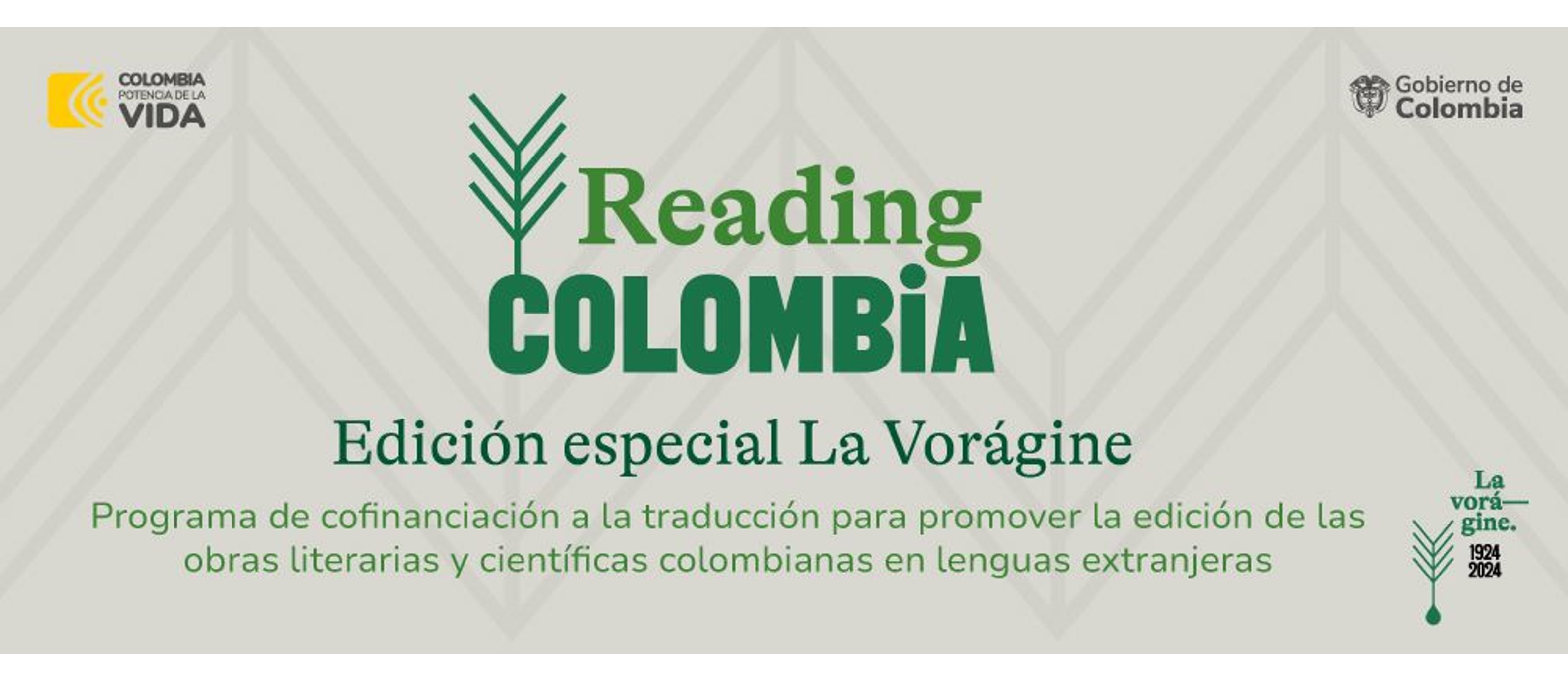 Se abre la convocatoria para participar en la edición especial de la convocatoria ‘Reading Colombia. Centenario Vorágine’ 