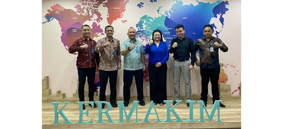 Encargada de Negocios de Colombia en Indonesia se reúne con el Coordinador de Cooperación Internacional de la Dirección General de Inmigración de Indonesia