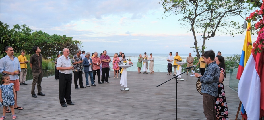 Embajada de Colombia en Indonesia conmemoró fiestas patria en Bali