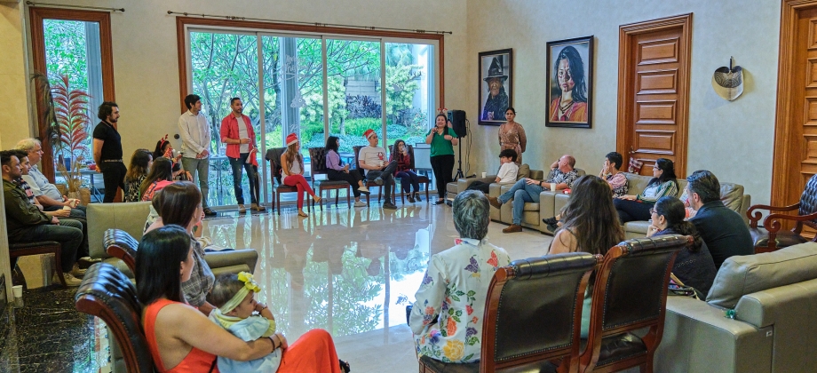 Encuentro de colombianos para celebrar la navidad