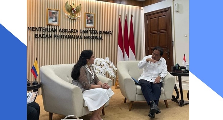 La Agencia Nacional de Tierras adelantó productiva agenda de trabajo en Indonesia con el apoyo de la Embajada de Colombia