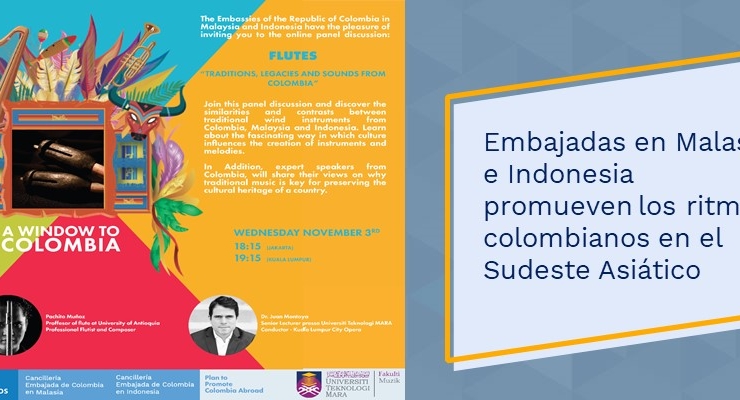 Embajadas en Malasia e Indonesia promueven los ritmos colombianos en el Sudeste Asiático