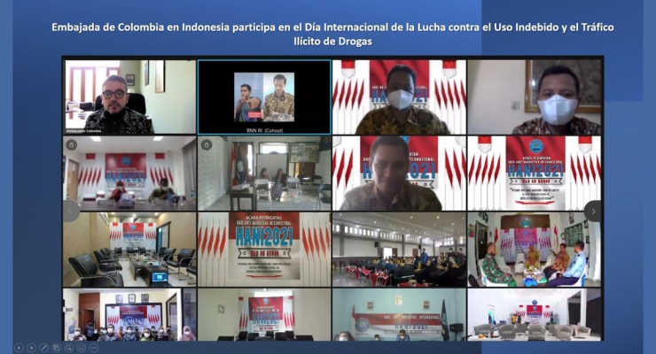 Embajada de Colombia en Indonesia participa en el Día Internacional de la Lucha contra el Uso Indebido y el Tráfico Ilícito de Drogas